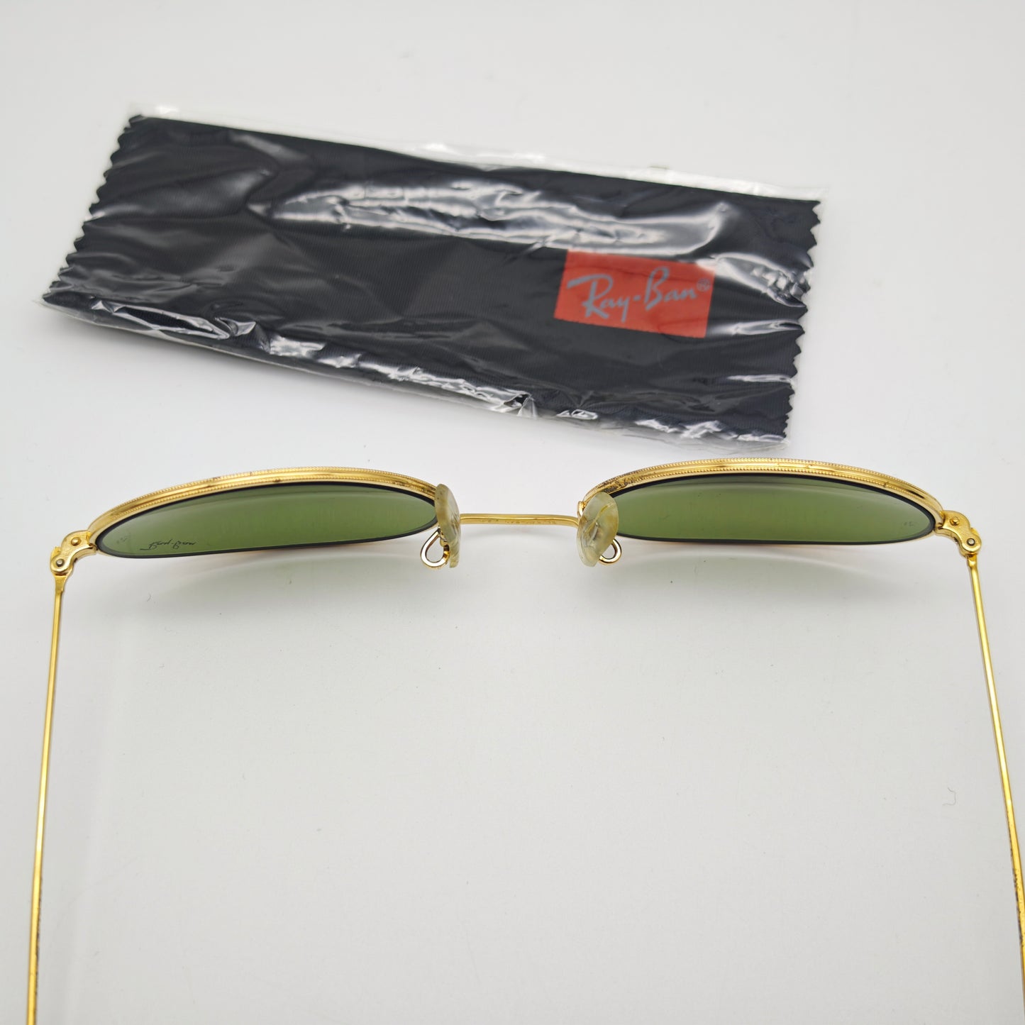 Ray-Ban BL Oval Sonnenbrille Gold USA Vintage 1980er Bausch Lomb G15 Style kult