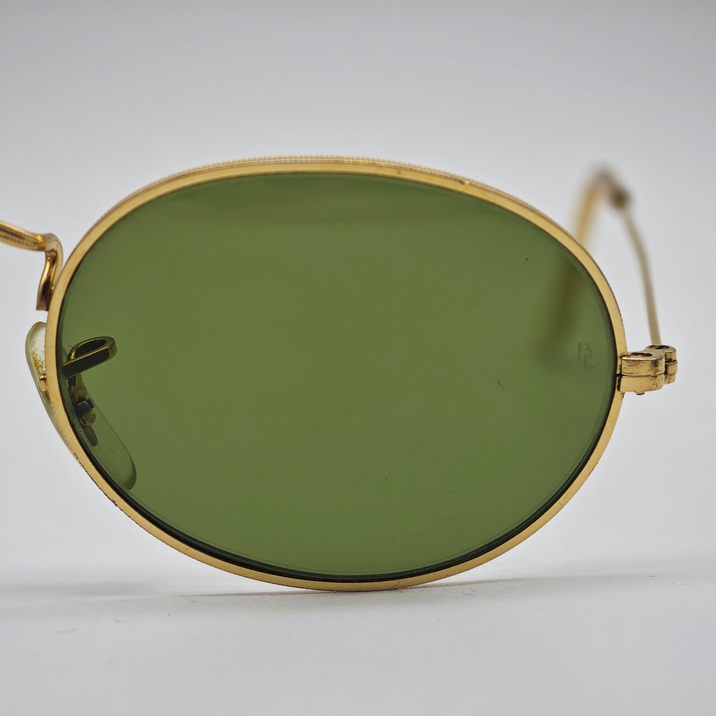 Ray-Ban BL Oval Sonnenbrille Gold USA Vintage 1980er Bausch Lomb G15 Style kult