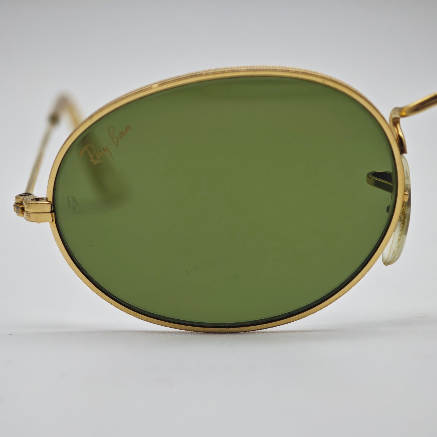Ray-Ban BL Oval Sonnenbrille Gold USA Vintage 1980er Bausch Lomb G15 Style kult