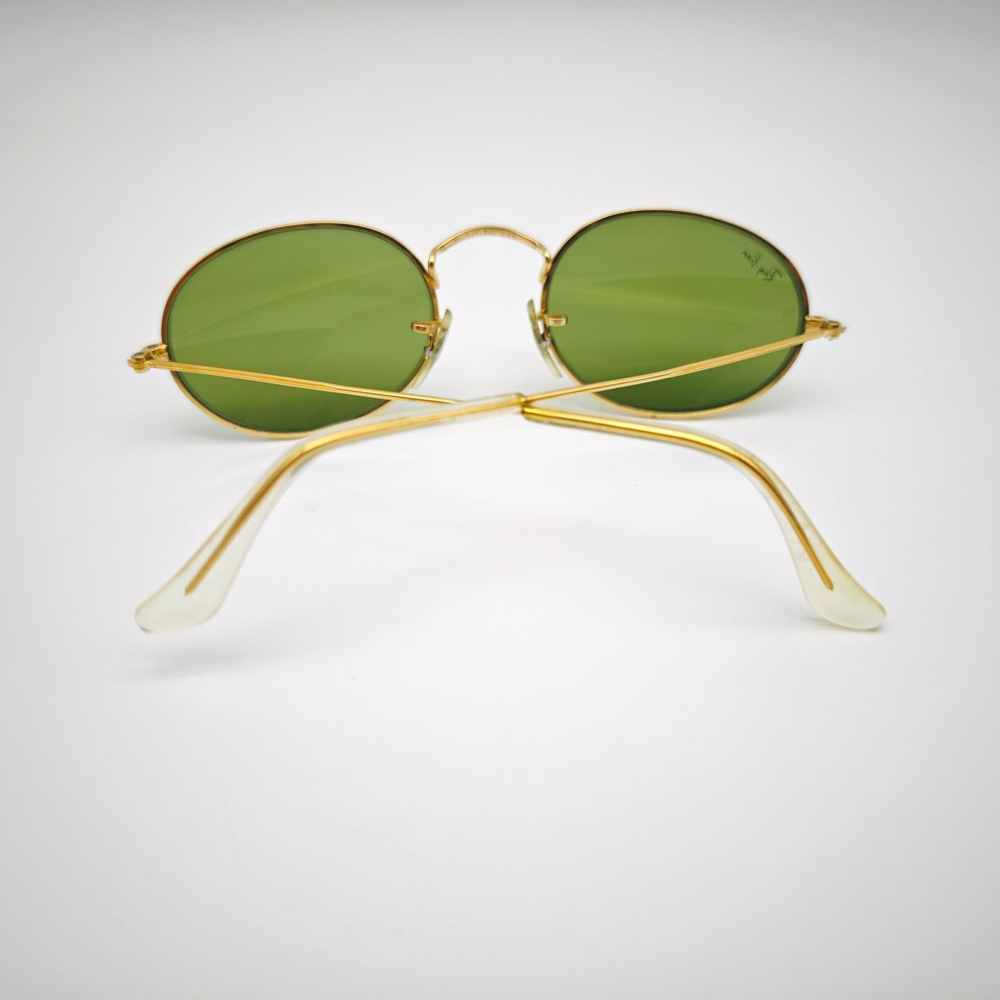 Ray-Ban BL Oval Sonnenbrille Gold USA Vintage 1980er Bausch Lomb G15 Style kult