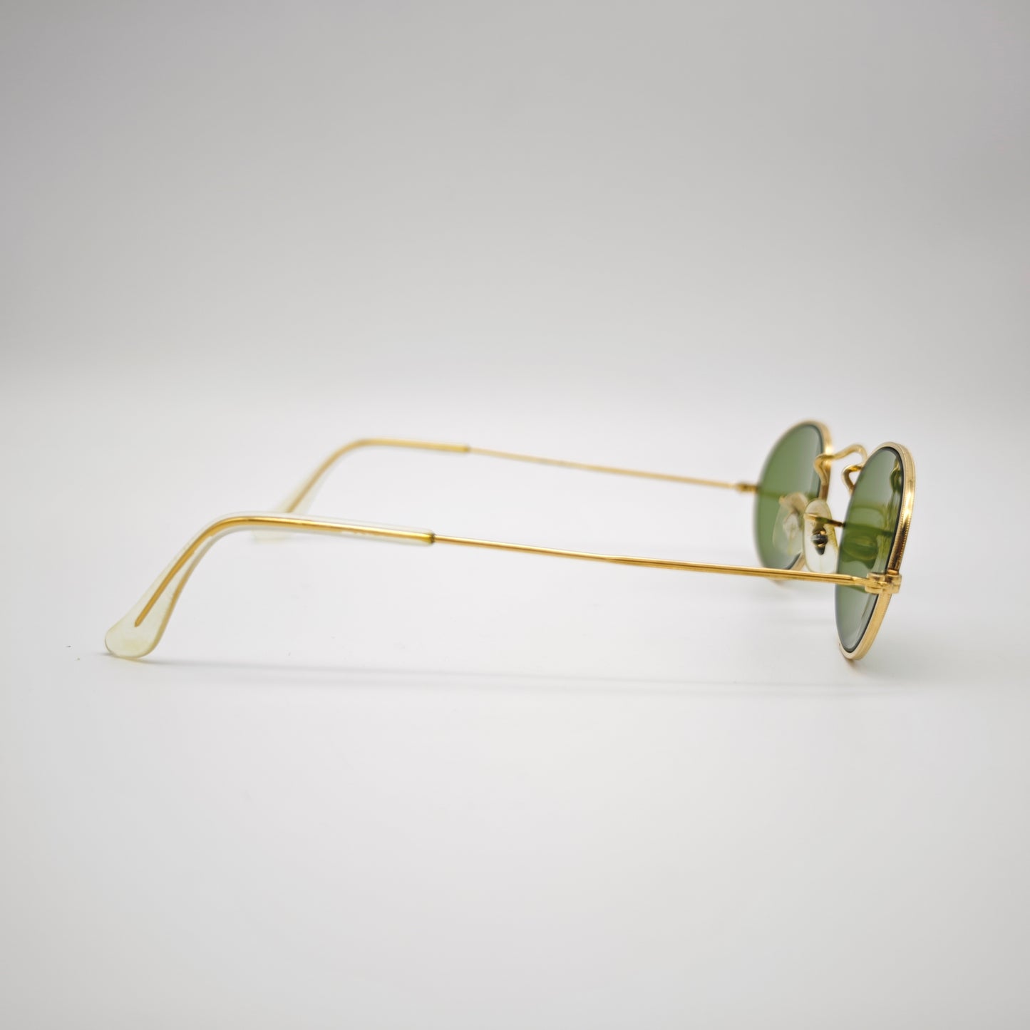 Ray-Ban BL Oval Sonnenbrille Gold USA Vintage 1980er Bausch Lomb G15 Style kult