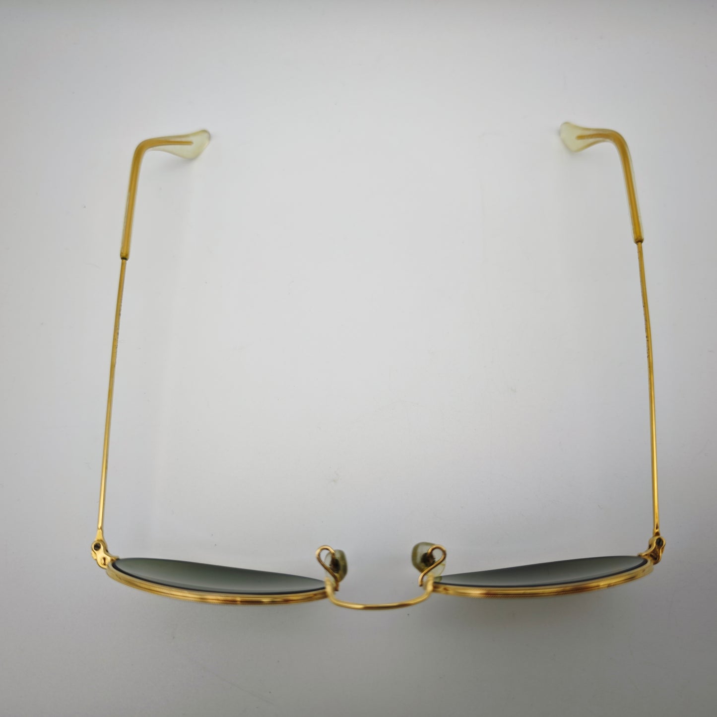 Ray-Ban BL Oval Sonnenbrille Gold USA Vintage 1980er Bausch Lomb G15 Style kult