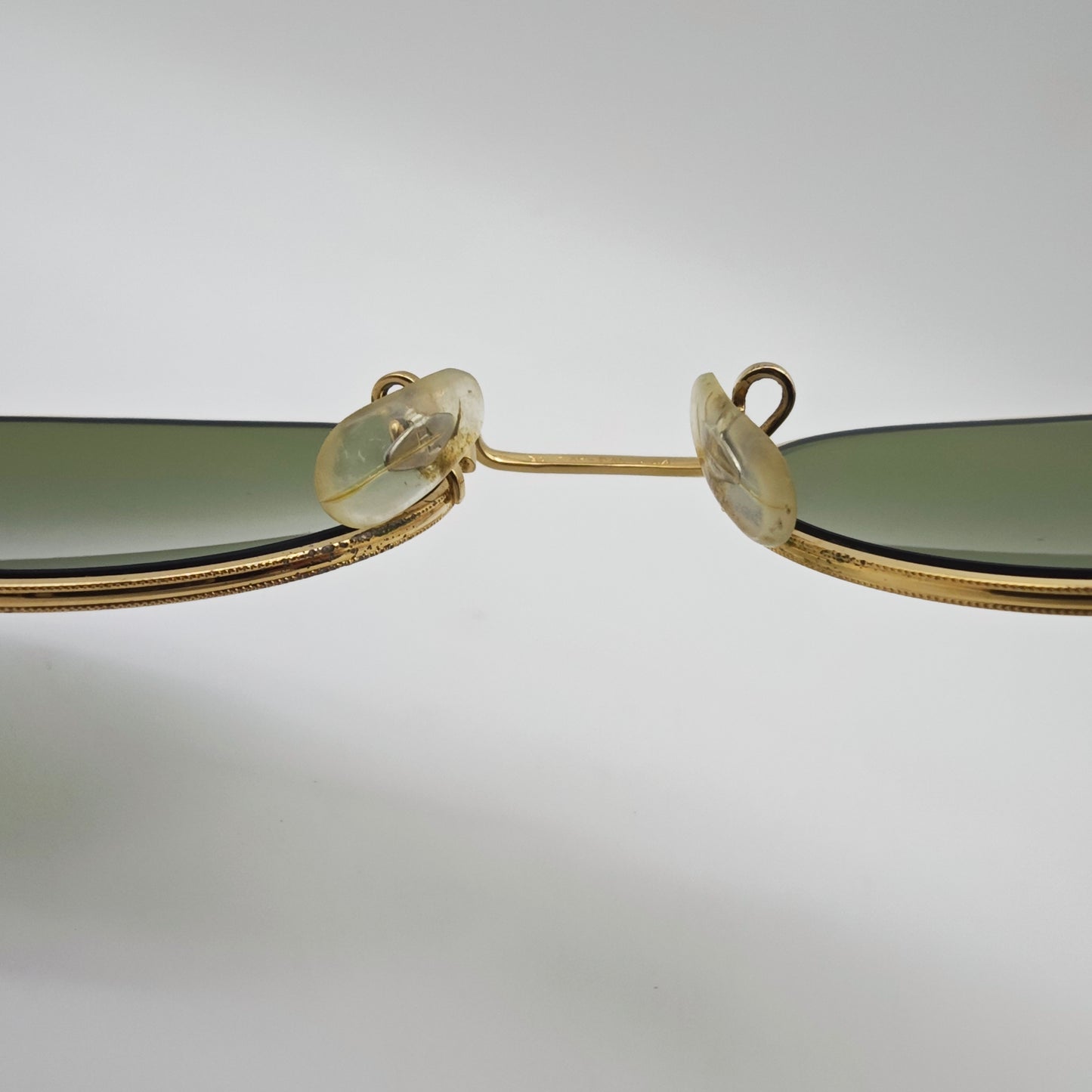 Ray-Ban BL Oval Sonnenbrille Gold USA Vintage 1980er Bausch Lomb G15 Style kult