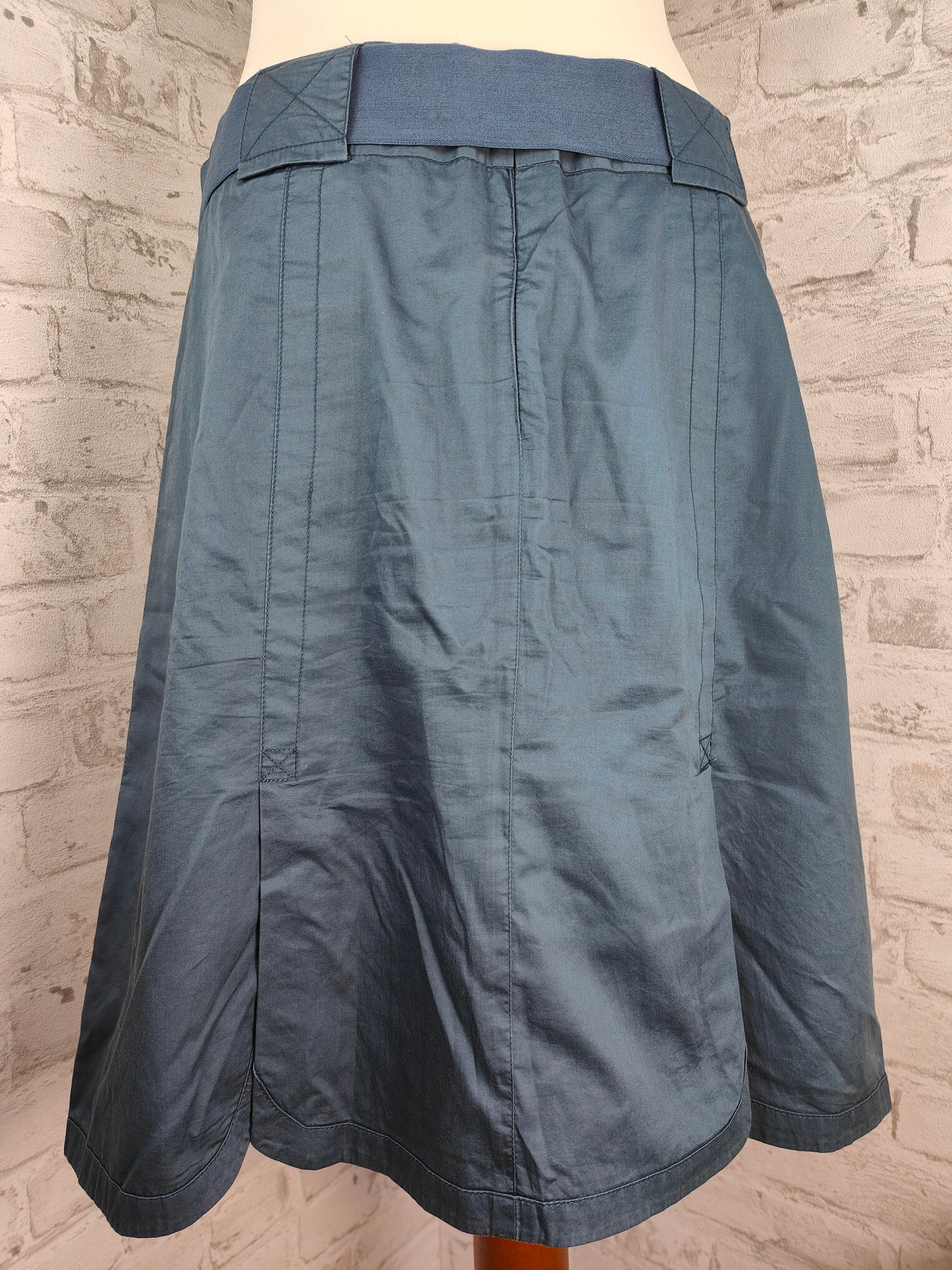 Ensemble de 2 pièces style ensemble jupe midi ligne A avec ceinture bleu foncé et haut à manches longues blanc orange motif floral cachemire tenue jupe haut combinaison de vêtements