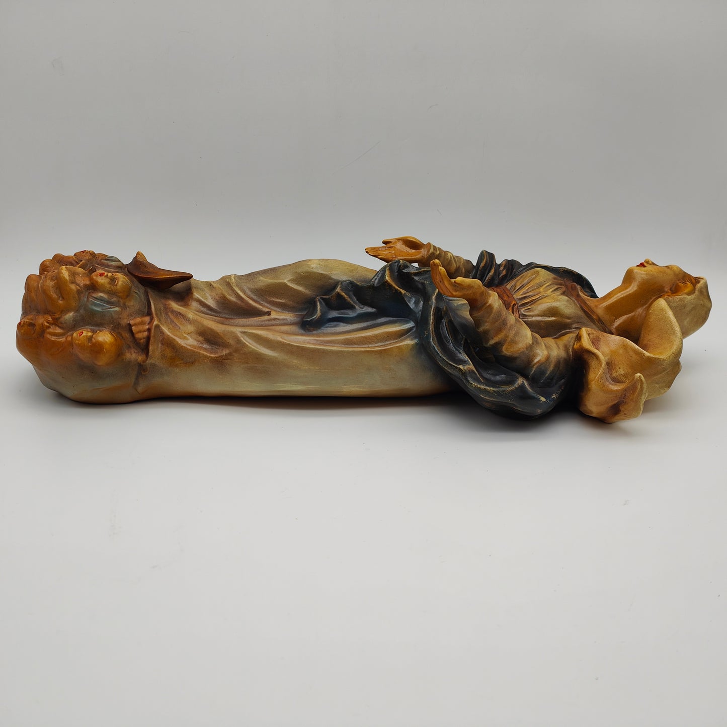 RS Cortendorf Mondsichelmadonna Wandfigur Keramik Madonna Maria 42 cm Sakral Kunst Vintage religiöse Ikone Engel Wanddeko Handarbeit