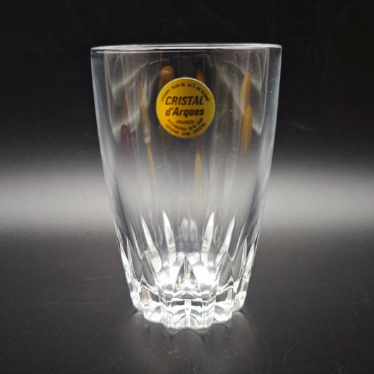 6x Cristal d'Arques drinking glass crystal glass lead crystal whisky tumbler cocktails short drinks vintage