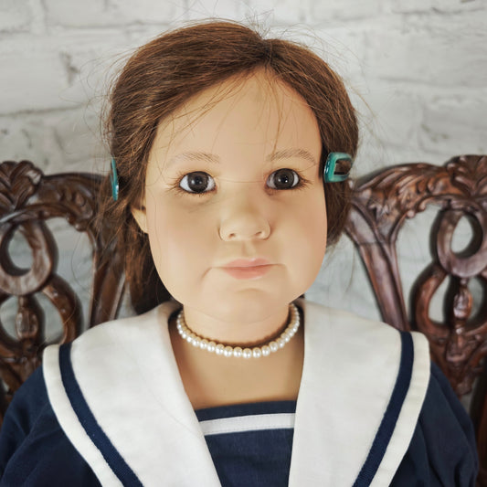 Poupée d'artiste "Annika" AR Teckenburg poupée de collection poupée assise 025/500 certificat OVP