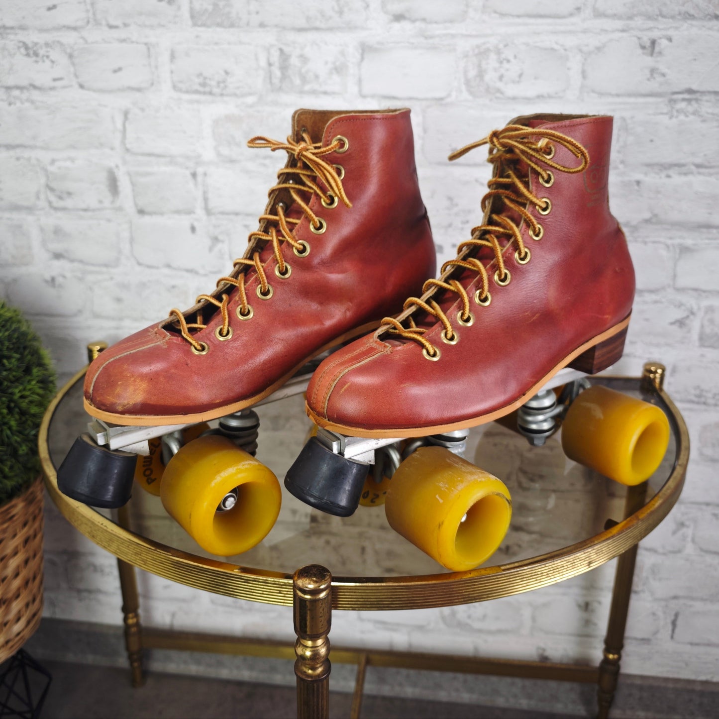 Rollschuhe Leder Canada Powell Bones 64 mm EU 43 Quad Skates Vintage Rar