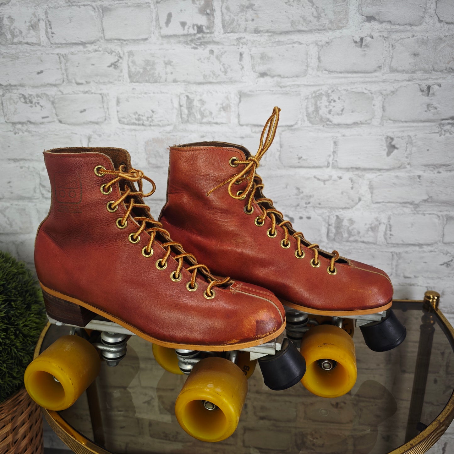 Rollschuhe Leder Canada Powell Bones 64 mm EU 43 Quad Skates Vintage Rar