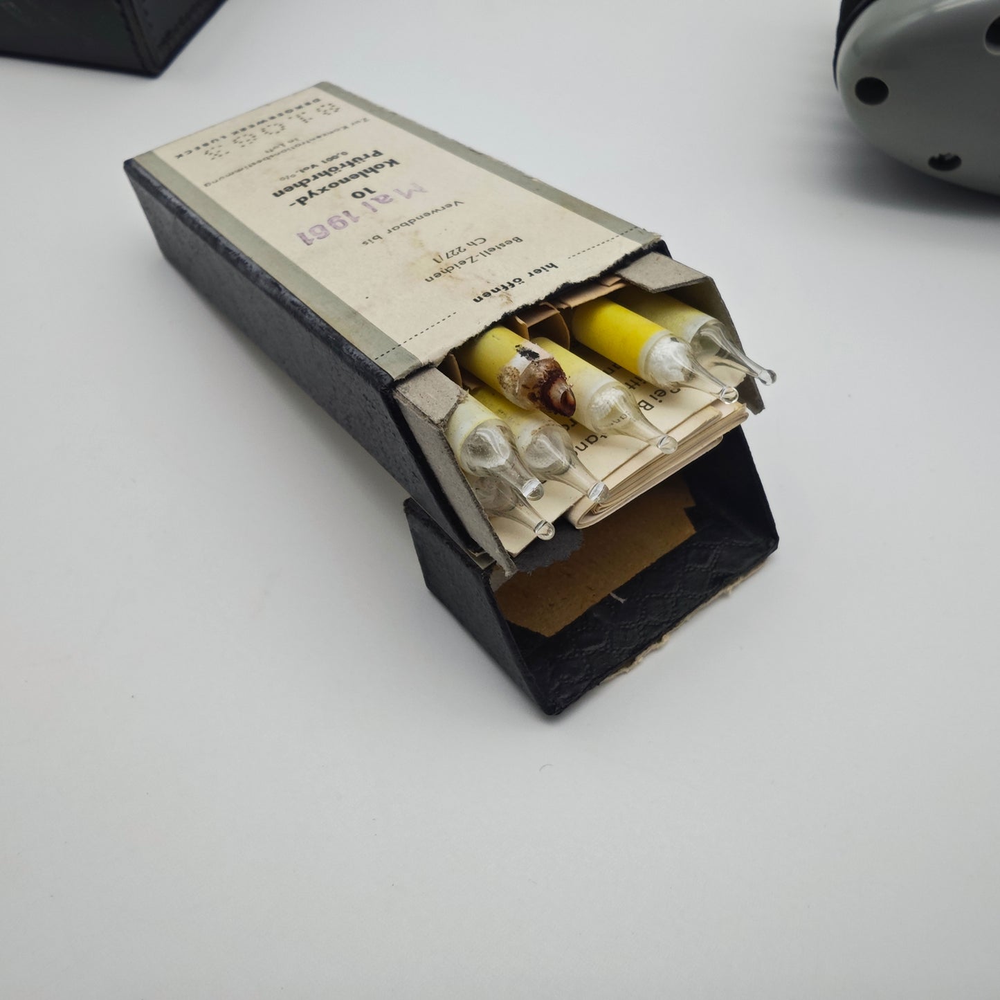 Dräger Gasmessgerät Mod 31 Das Detektor Handpumpe CO Röhrchen vintage 1960er