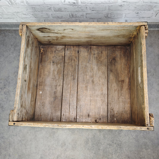 Antike Holzkiste De Werkende Bie Poperinghe Bäckerei Transportkiste Lebkuchen Kiste Vintage Loft Deko Aufbewahrung