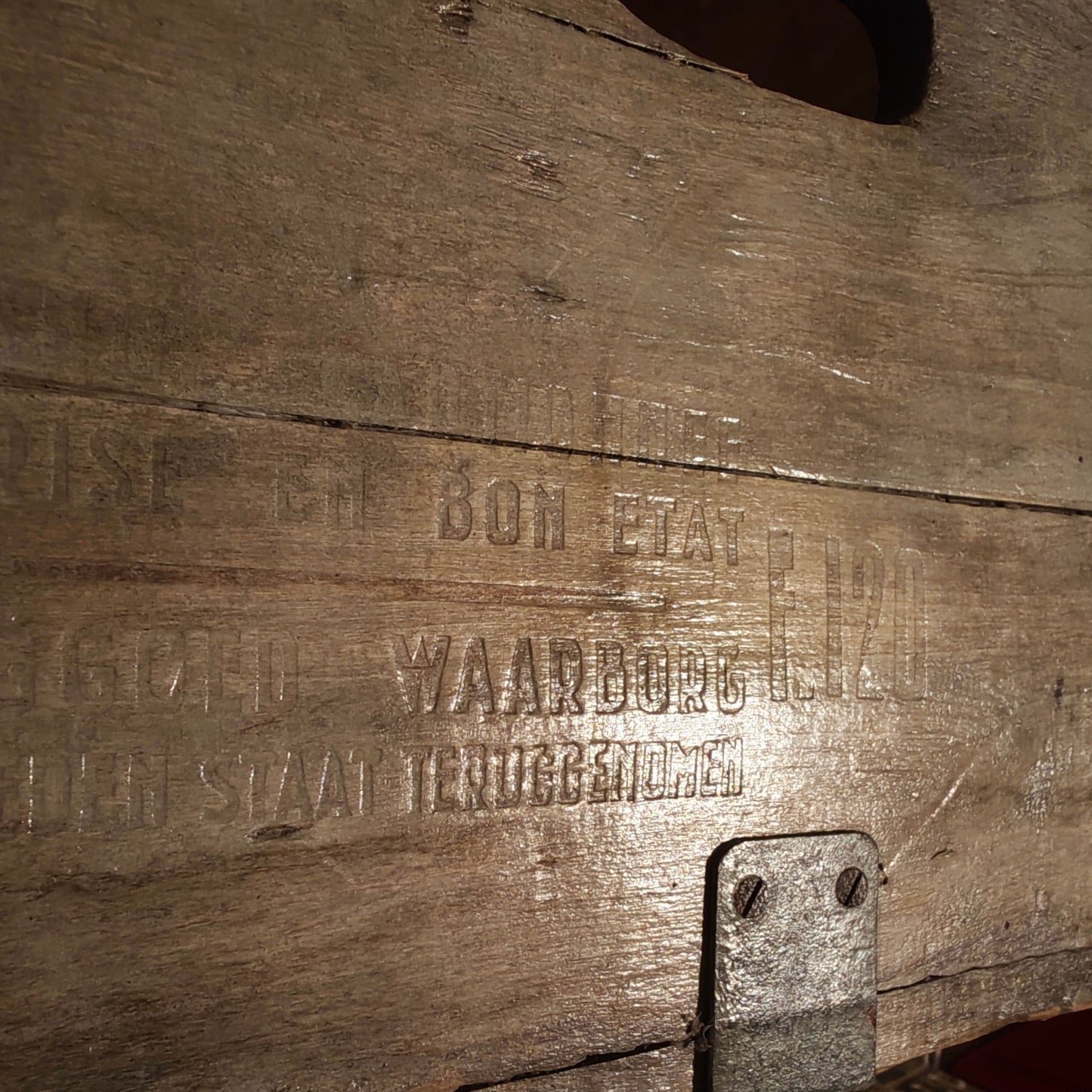 Antike Holzkiste De Werkende Bie Poperinghe Bäckerei Transportkiste Lebkuchen Kiste Vintage Loft Deko Aufbewahrung