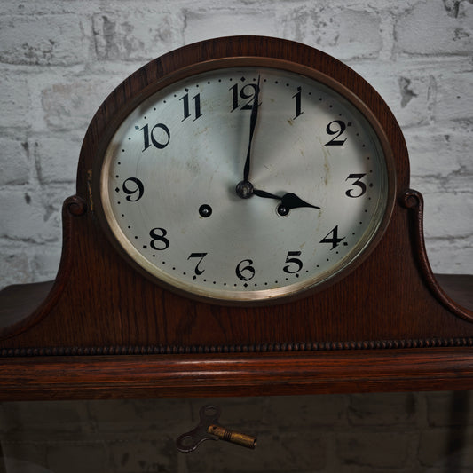 Junghans Kaminuhr Buffetuhr Württemberg B42 Pendeluhr mechanisch Holzgehäuse 53 cm