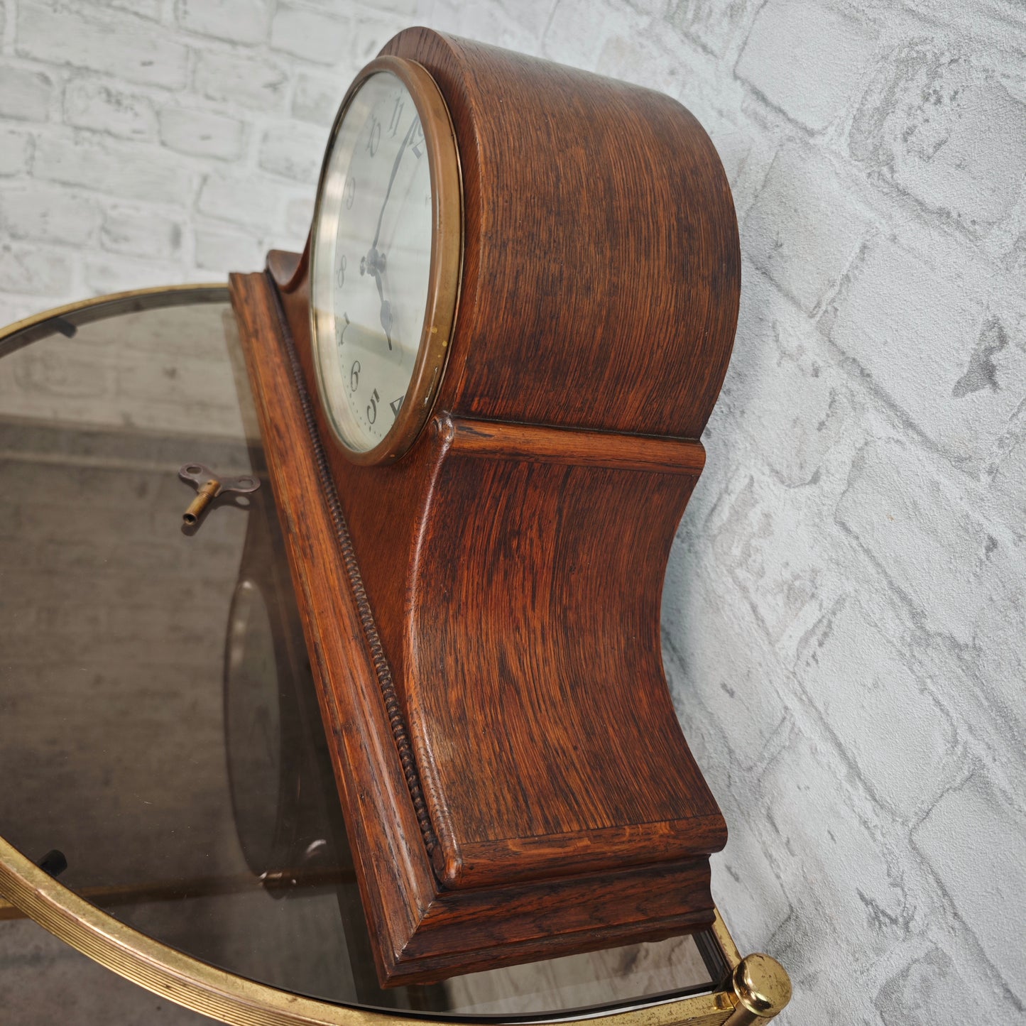 Junghans Kaminuhr Buffetuhr Württemberg B42 Pendeluhr mechanisch Holzgehäuse 53 cm