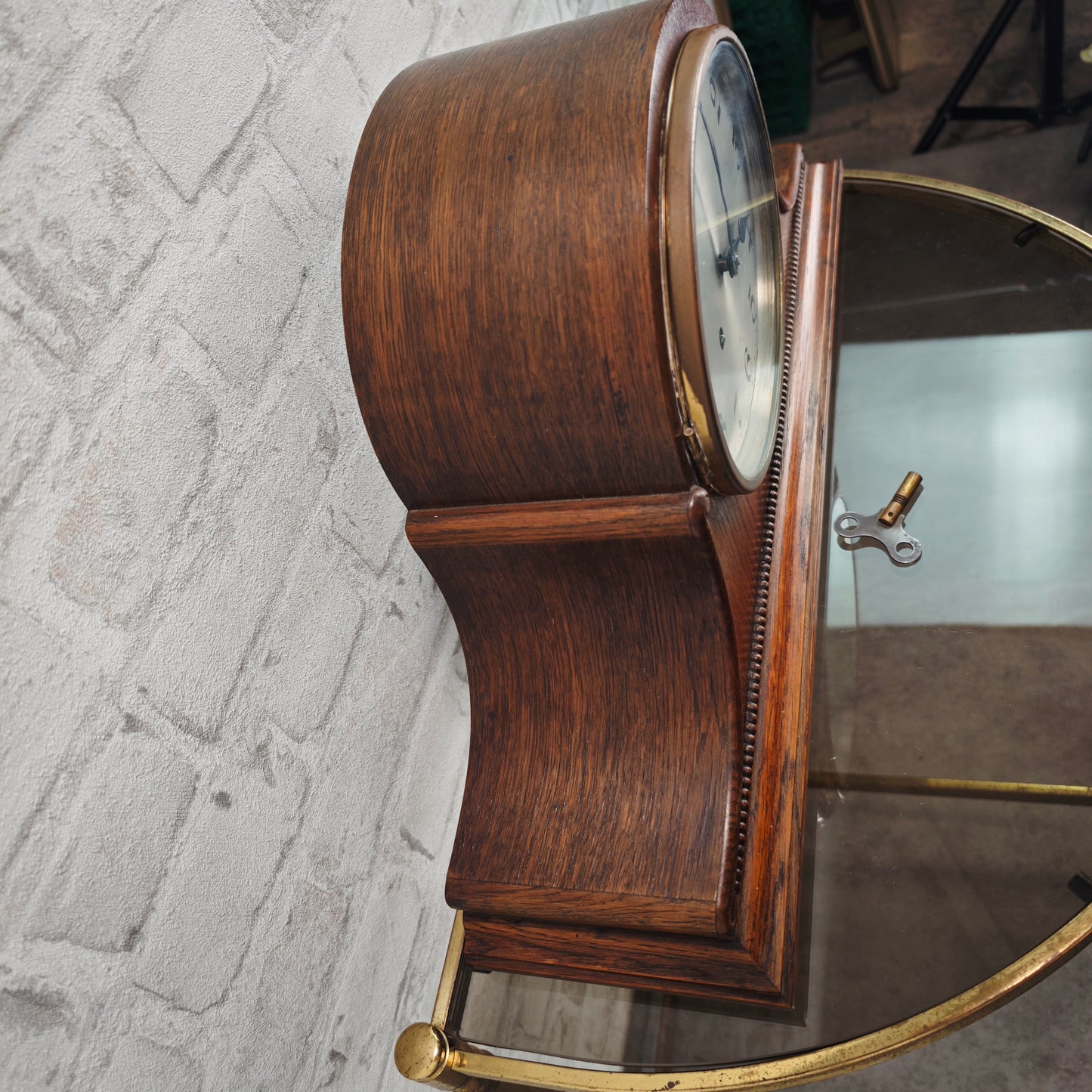 Junghans Kaminuhr Buffetuhr Württemberg B42 Pendeluhr mechanisch Holzgehäuse 53 cm