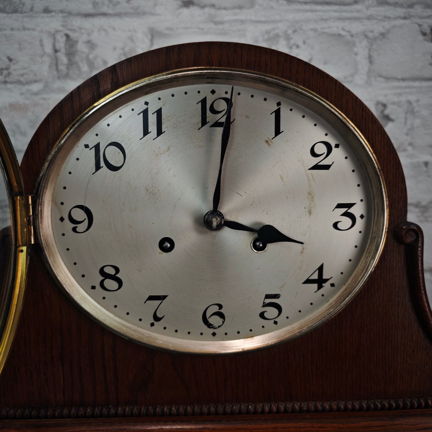 Junghans Kaminuhr Buffetuhr Württemberg B42 Pendeluhr mechanisch Holzgehäuse 53 cm