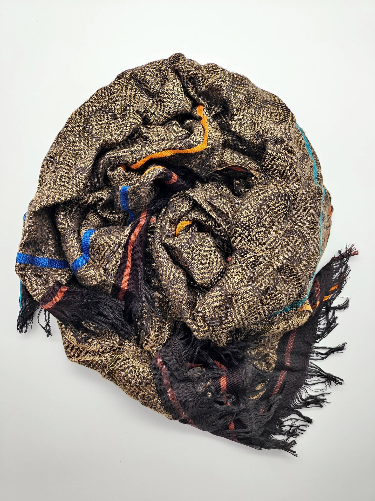 Écharpe Pashmina Codello en trèfle marron doré, foulard, châle, écharpe, écharpe, écharpe, écharpe, écharpe, foulard, pashmina, paréo, écharpe, étole