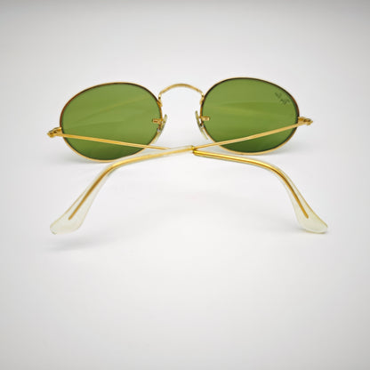 Ray-Ban BL Oval Sonnenbrille Gold USA Vintage 1980er Bausch Lomb G15 Style kult