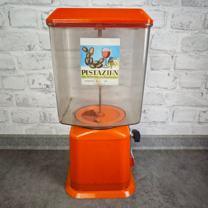 Pistazienautomat orange 70er Jahre vintage Kaugummiautomat Nussautomat Retro Deko Kultobjekt