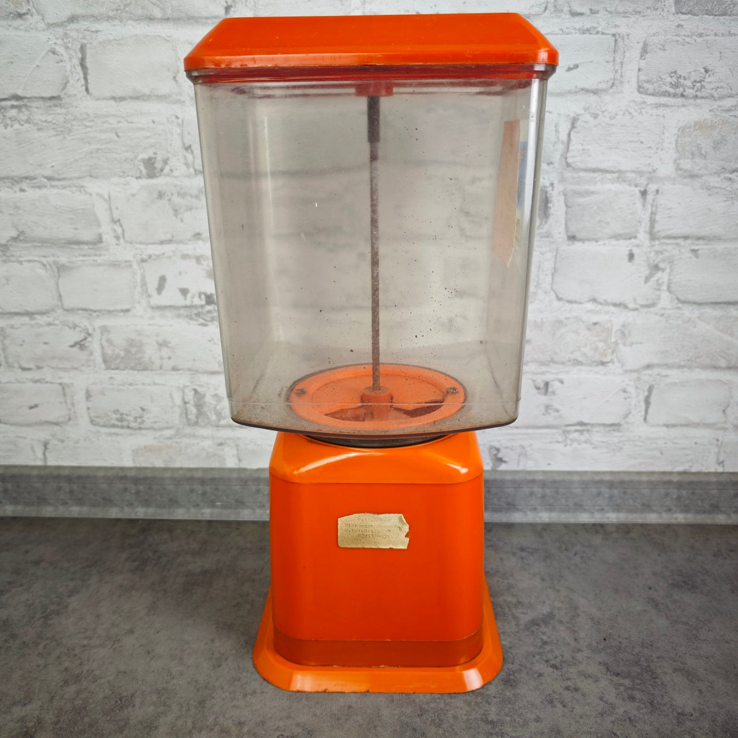 Pistazienautomat orange 70er Jahre vintage Kaugummiautomat Nussautomat Retro Deko Kultobjekt
