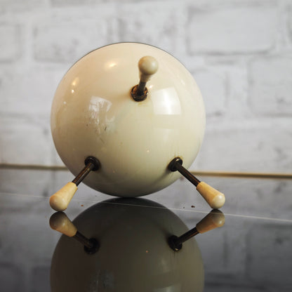 Sputnik Zigarettenhalter Kugel schwarz weiß Tripod Space Age Midcentury 50er Jahre