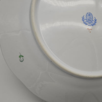 Herend Speiseteller Chinese Bouquet Apponyi Grün mit Goldrand Porzellan 25,5 cm Vintage Ungarn