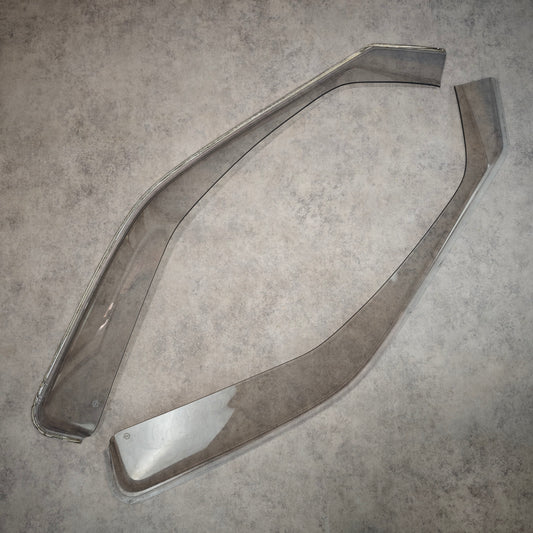 Opel Kadett B Windabweiser Set vorn Plexiglas 1960er Autozubehör Oldtimer Zubehör transparent
