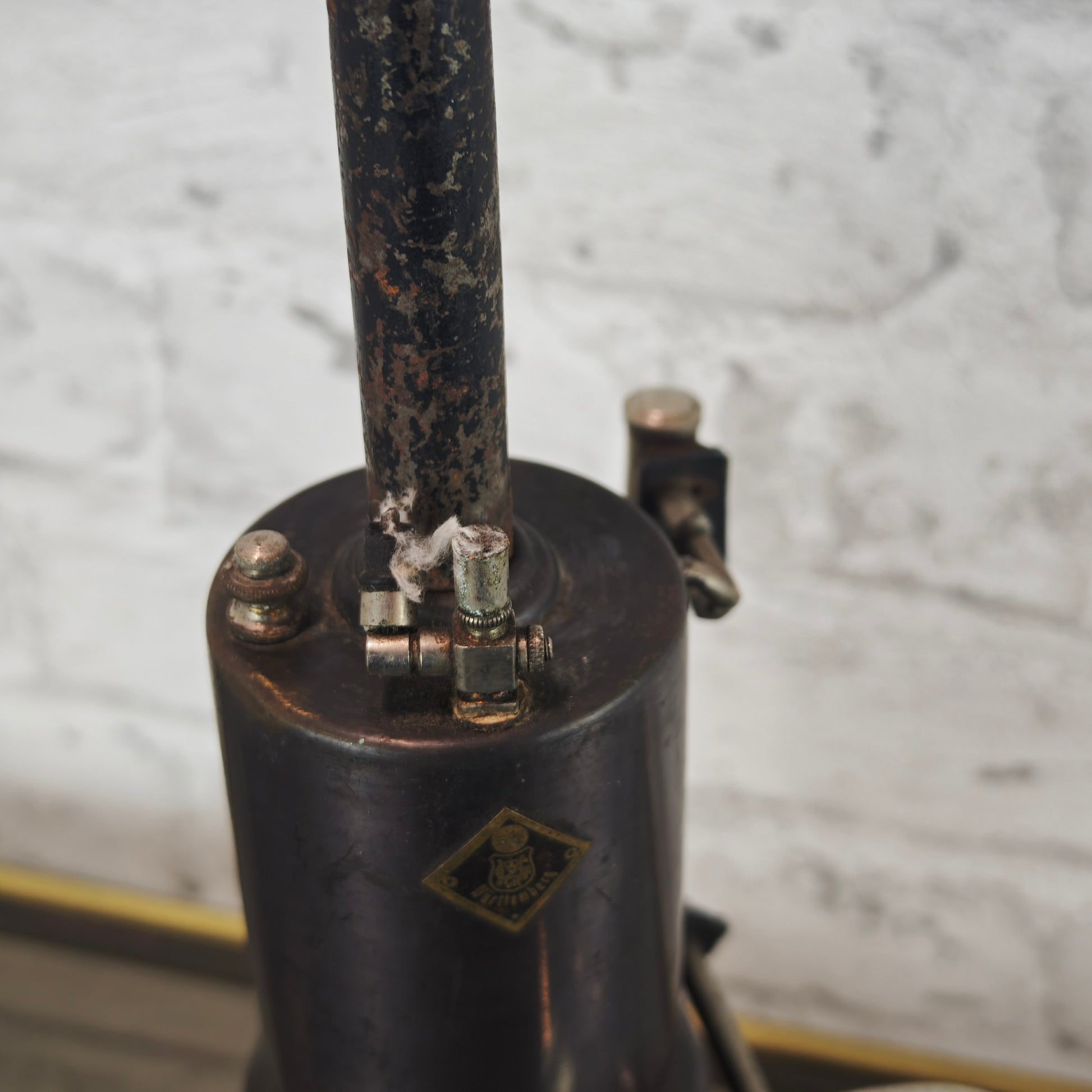 Märklin Dampfmaschine 5½ vertikal 1930er Jahre Württemberg Blech Schwungrad Dampfspielzeug antik Sammlerstück