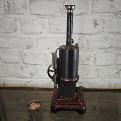 Märklin Dampfmaschine 5½ vertikal 1930er Jahre Württemberg Blech Schwungrad Dampfspielzeug antik Sammlerstück