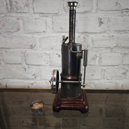 Märklin Dampfmaschine 5½ vertikal 1930er Jahre Württemberg Blech Schwungrad Dampfspielzeug antik Sammlerstück