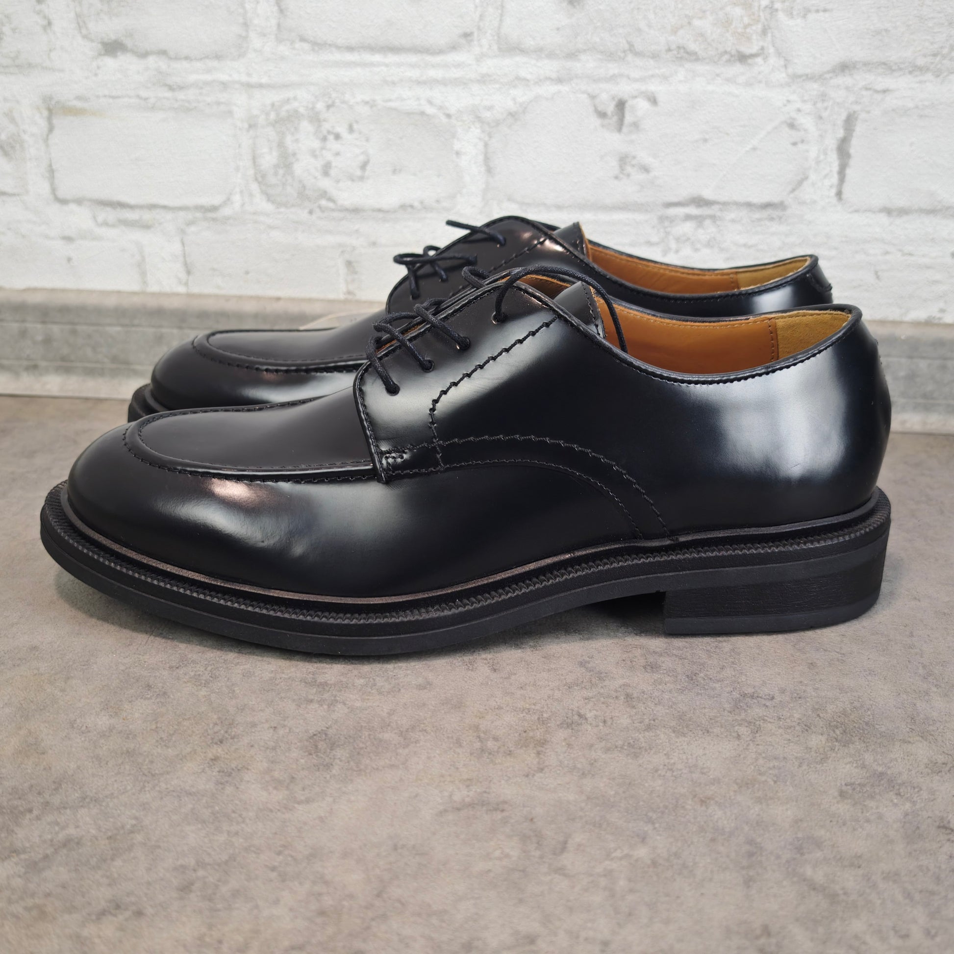 Zara Man Herren Lederschuhe Schwarz Derby Style Gr 43 Airfit Comfort Neu mit Etikett