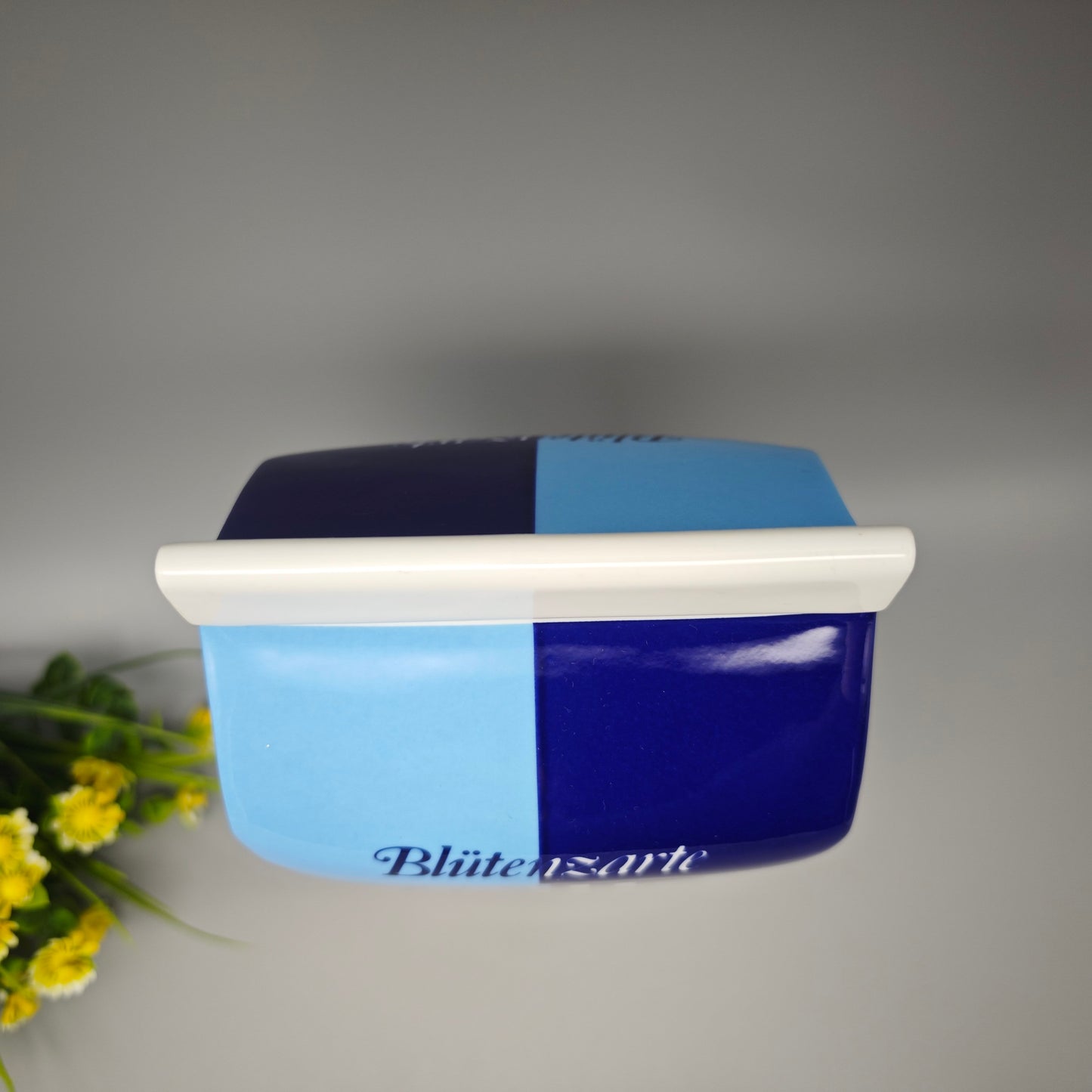 Vintage Kölln Porzellan Vorratsdose Seltmann Haferflocken Behälter Sammlerstück Blau Weiß 24cm