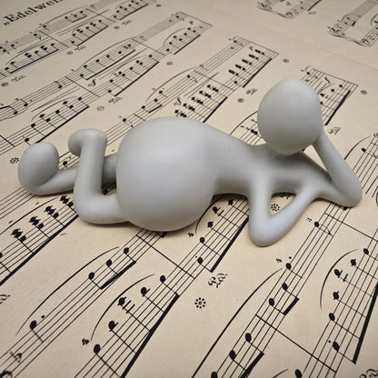 Royal Copenhagen Musica Dreamy Note Figur weiß Biscuit Porzellan Monica Ritterband moderne Deko Skulptur