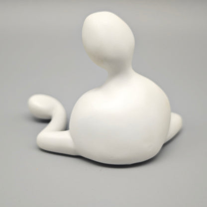 Royal Copenhagen Musica Sofa Note Figur weiß Biscuit Porzellan Monica Ritterband moderne Skulptur Dänemark Design