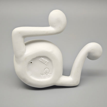 Royal Copenhagen Musica Sofa Note Figur weiß Biscuit Porzellan Monica Ritterband moderne Skulptur Dänemark Design