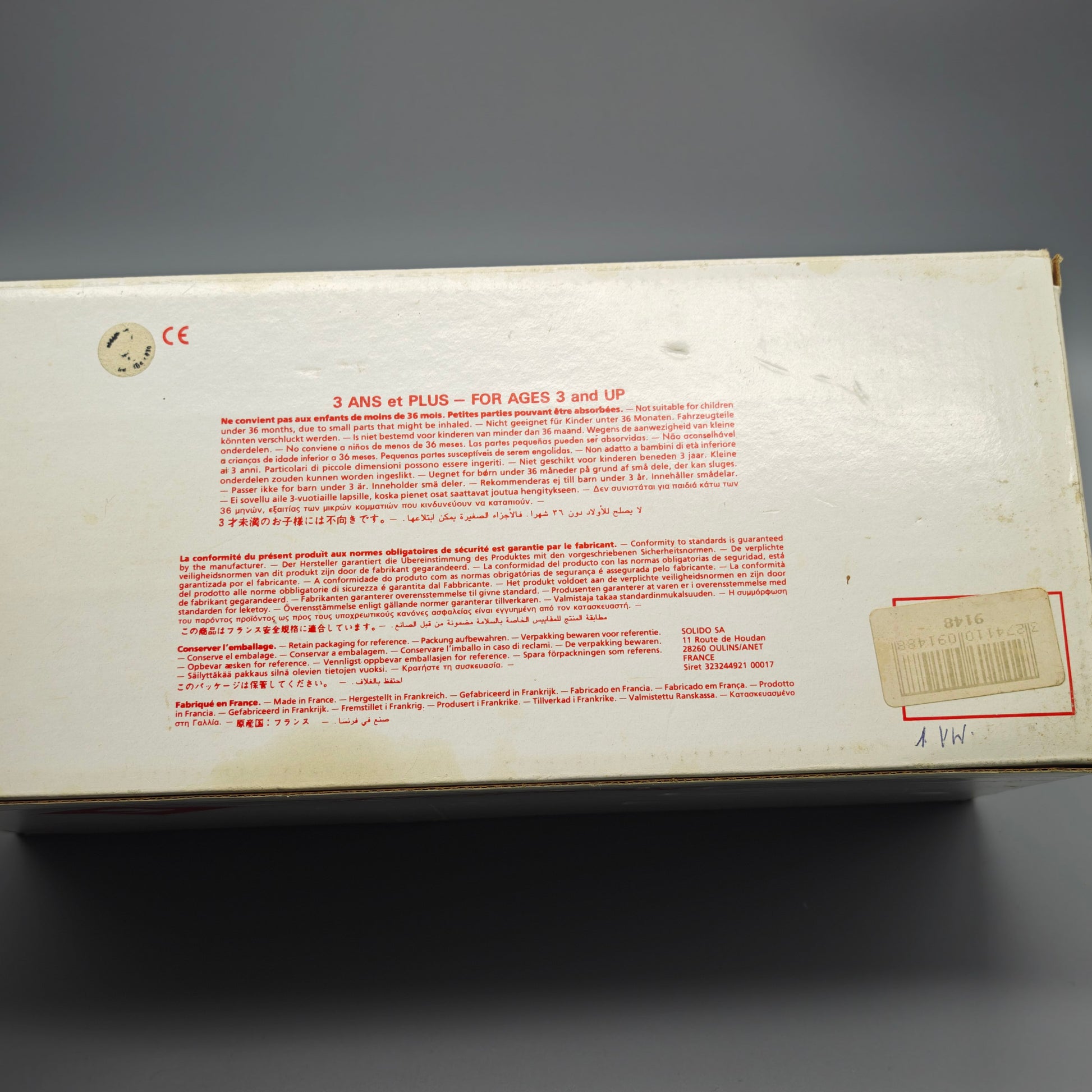 Solido VW Käfer Brezel Deutsche Bundespost gelb 1:17 Modellauto Metall Kunststoff vintage