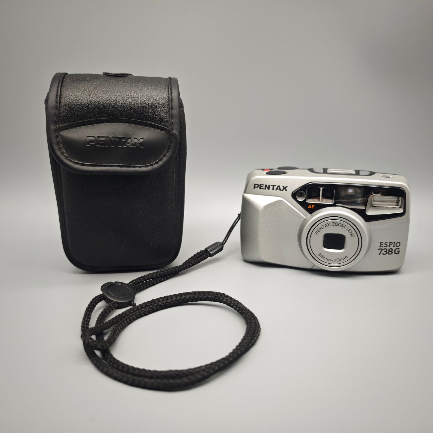 Pentax ESPIO 738G 35mm Analogkamera 38–70 mm Zoom AF mit Tasche Vintage Point-and-Shoot