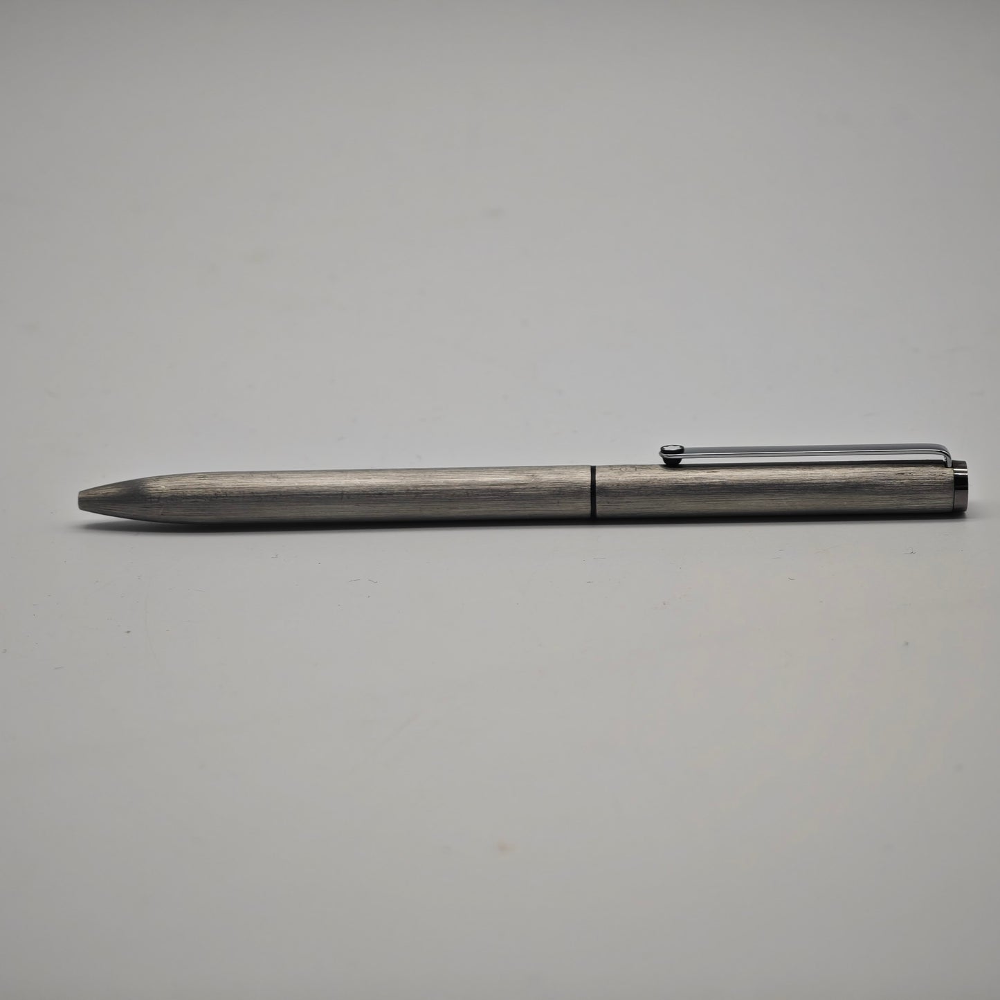 Montblanc Slimline 2 Farben Kugelschreiber Edelstahl gebürstet silber Drehmechanik Vintage 13,5 cm Schreibgerät