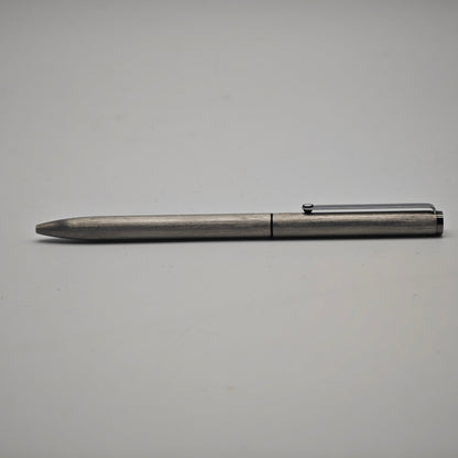 Montblanc Slimline 2 Farben Kugelschreiber Edelstahl gebürstet silber Drehmechanik Vintage 13,5 cm Schreibgerät