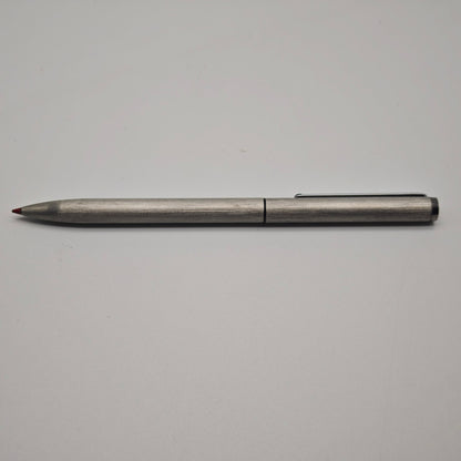 Montblanc Slimline 2 Farben Kugelschreiber Edelstahl gebürstet silber Drehmechanik Vintage 13,5 cm Schreibgerät