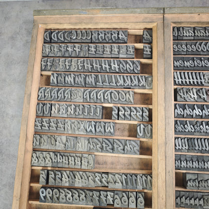 Bleisatz Plakatschrift 72 pt und 36 pt Didot Lettern Buchdrucksatz Brush Buchdruck