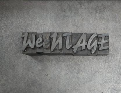 Bleisatz Plakatschrift 72 pt und 36 pt Didot Lettern Buchdrucksatz Brush Buchdruck