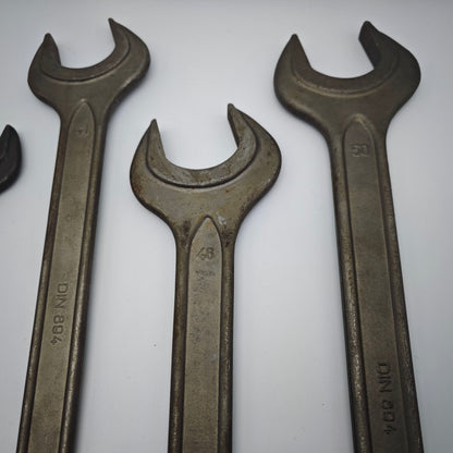 Gedore Maulschlüssel Set DIN 894 30–50 mm Stahl 5 Stück Industrie Werkzeug