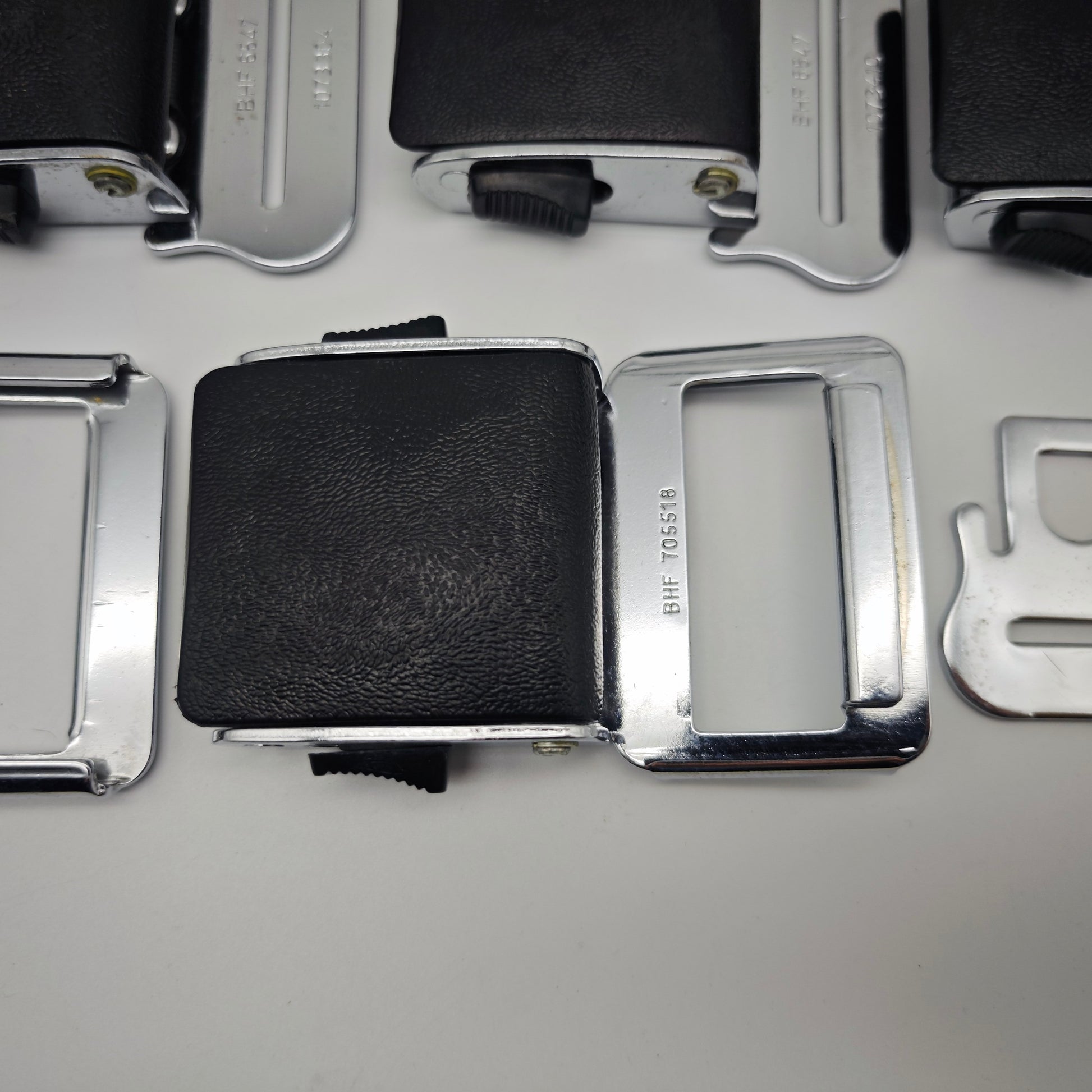 10x Geypa Lyfe Lok II Sicherheitsgurt Verschluss 1960er 1970er Metall Schwarz Oldtimer BHF 705119 Konvolut