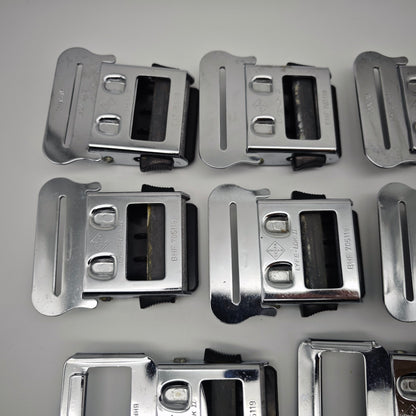 10x Geypa Lyfe Lok II Sicherheitsgurt Verschluss 1960er 1970er Metall Schwarz Oldtimer BHF 705119 Konvolut