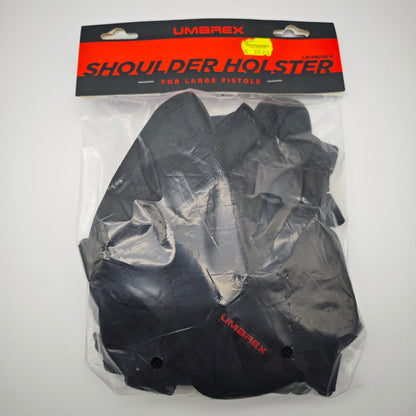Umarex 2.5777 Universal Schulterholster aus Nylon für große Pistolen und Revolver mit Magazintaschen