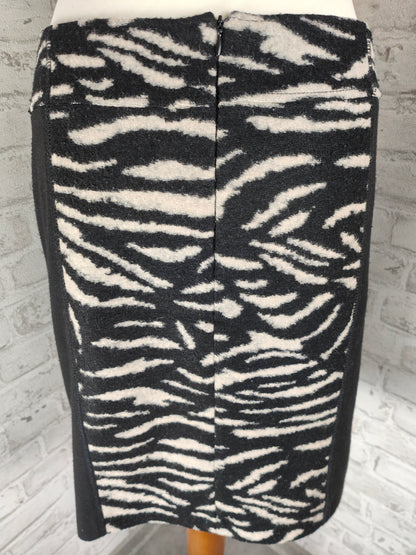 3-teiliges Outfit Set Blazer Rock Leggings Zebra Muster schwarz weiß animal print warm weich Betty Barclay Winter Style Kombination Kostüm