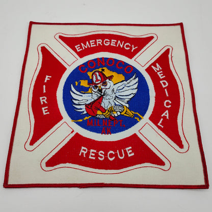 Aufnäher Conoco Milne Point Alaska Feuerwehr Emergency Rescue Fire Medical Katastrophenschutz patch gestickt