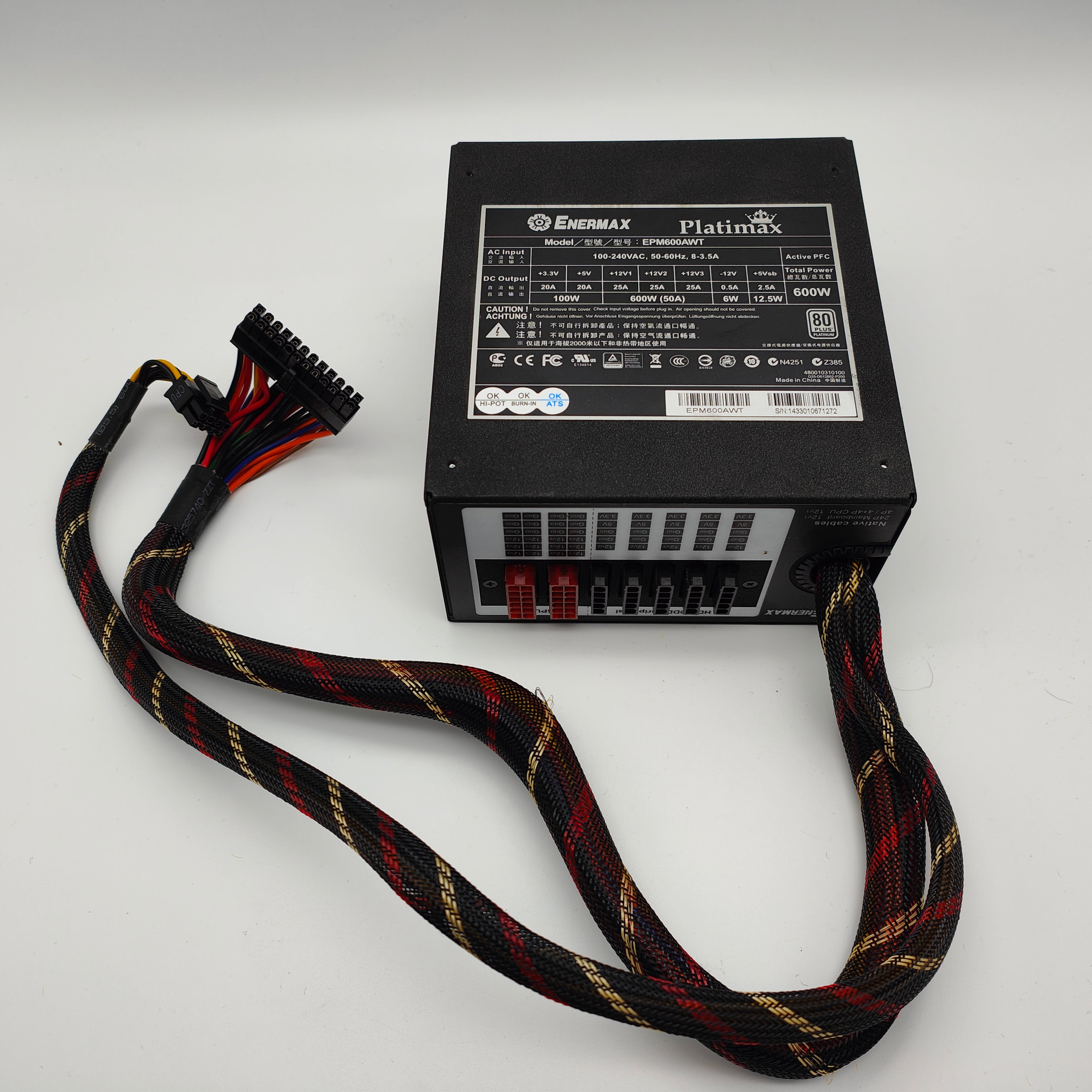 Enermax EPM600AWT Netzteil 600 Watt Platimax modular 80+