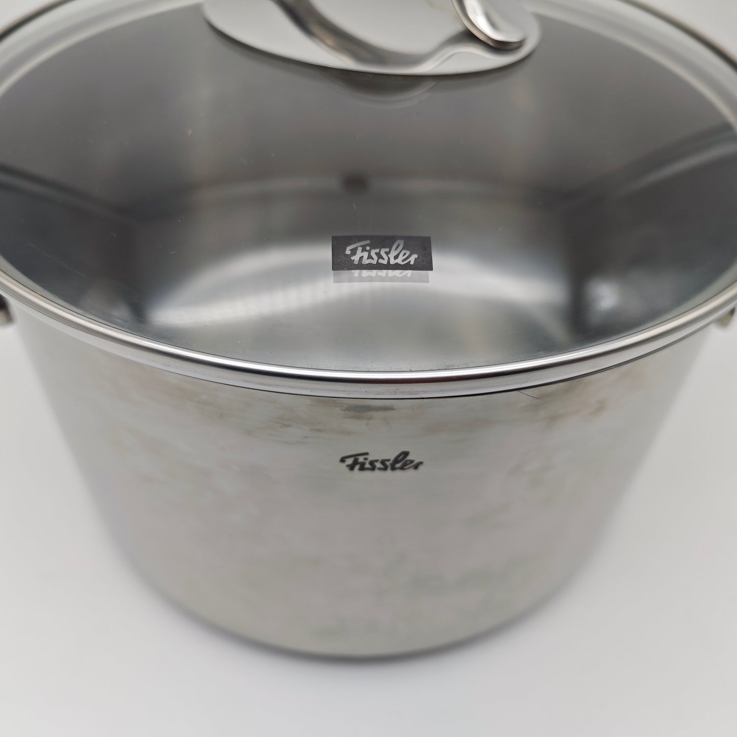 Fissler Kochtopf Edelstahl 24 cm Induktion 18/10 Topf Deckel Glas Kochgeschirr 2013